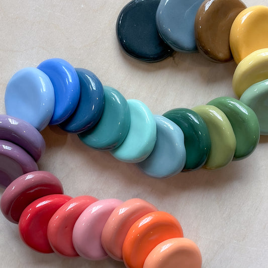 Colored Clay Test Tiles