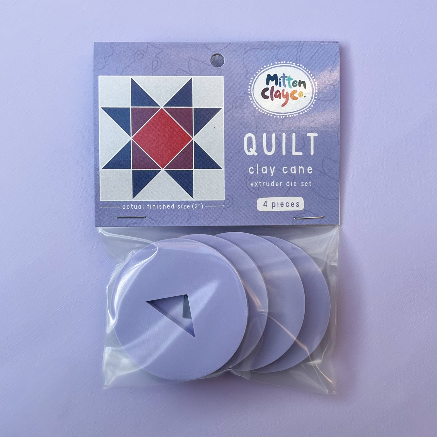 QUILT Clay Cane Extruder Dies (4 pieces)