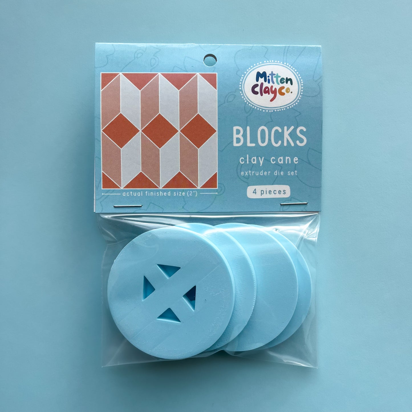 BLOCKS Clay Cane Extruder Dies (4 pieces)