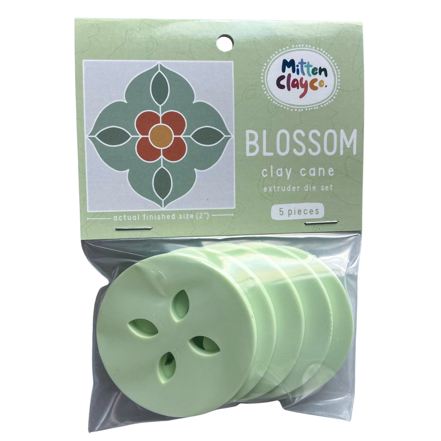 BLOSSOM Clay Cane Extruder Dies (Set of 5)
