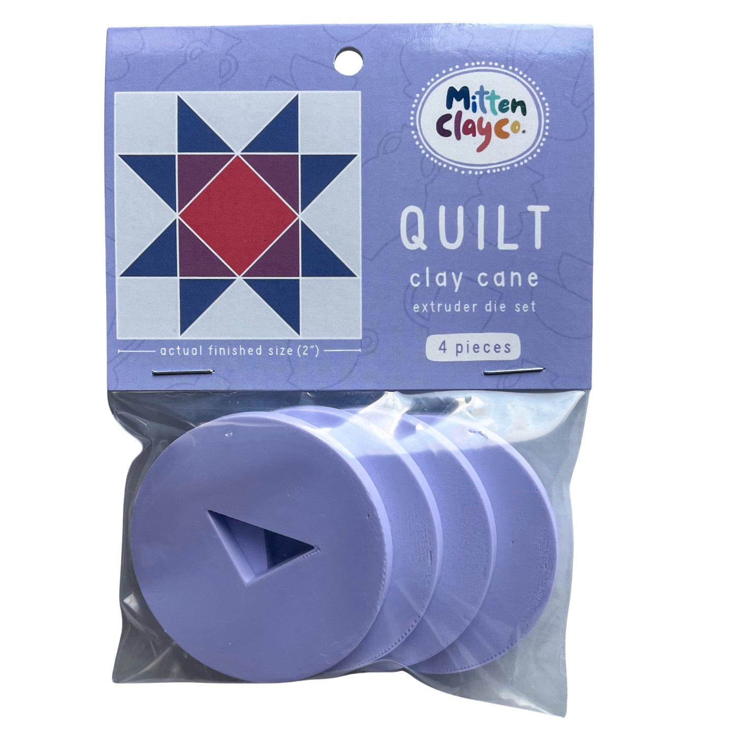 QUILT Clay Cane Extruder Dies (Set of 4)