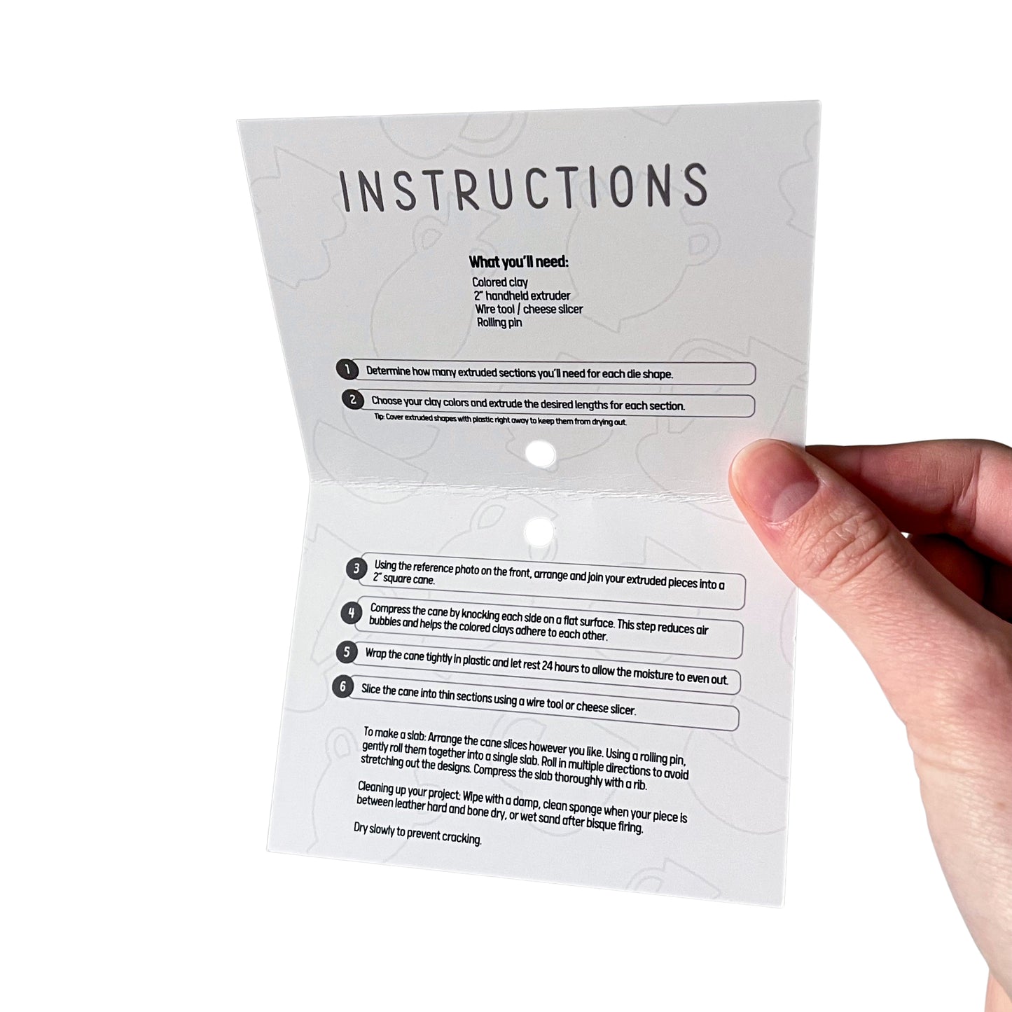 BLOCKS Clay Cane Extruder Dies (Set of 4)