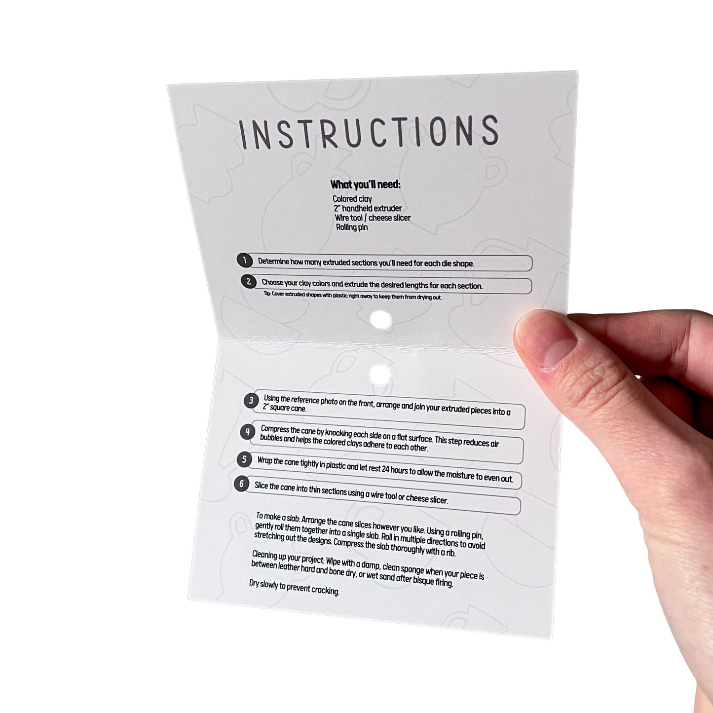 QUILT Clay Cane Extruder Dies (Set of 4)