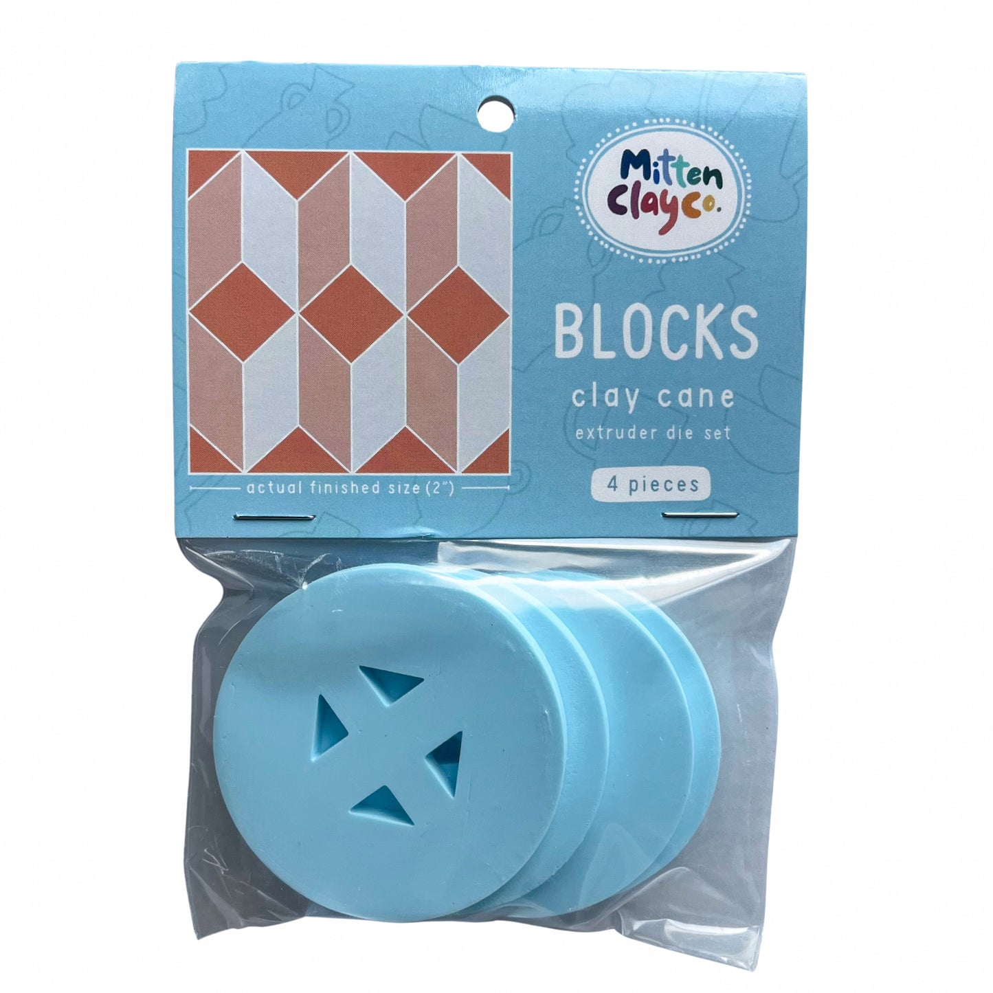 BLOCKS Clay Cane Extruder Dies (Set of 4)
